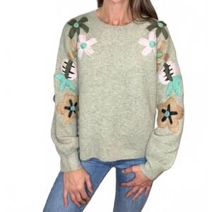 NEW DAVI & DANI tansy sweater in sage